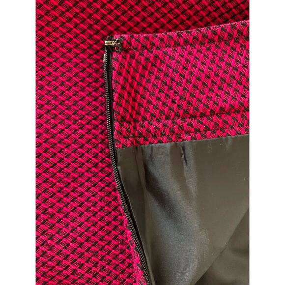 Ann Taylor Loft skirt lined size 10 pink and black euc - Picture 7 of 7